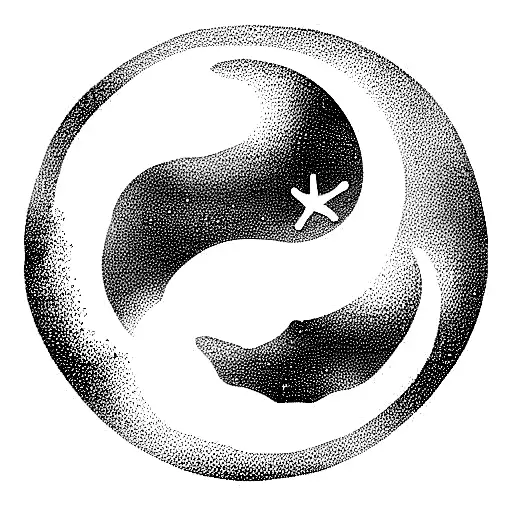 A Moon With Little Stars