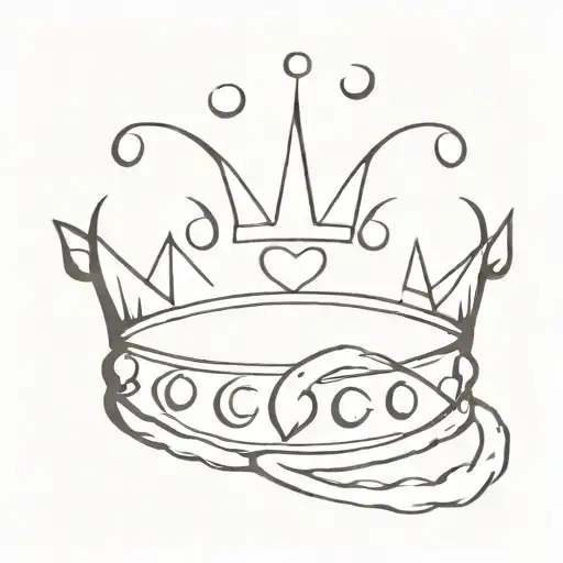 A Minimalist Crown Made Out Of Anchors