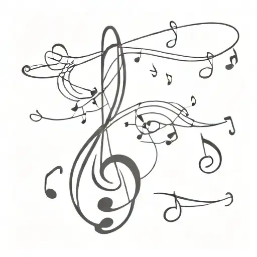 Treble Cleff Music Notes