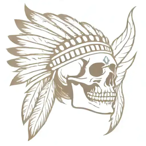 Skull Indian Headress