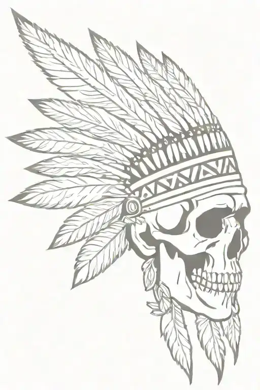 Skull Indian Headress