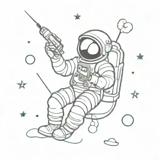 Astronaut Floating Bong