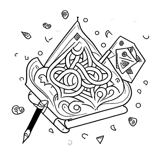 Book Pen And Inkwell