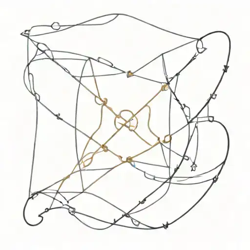 Geometric Star Signs Of Sagittarius And Scorpio Entwined