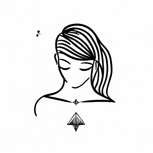 Girl With Diamond Above