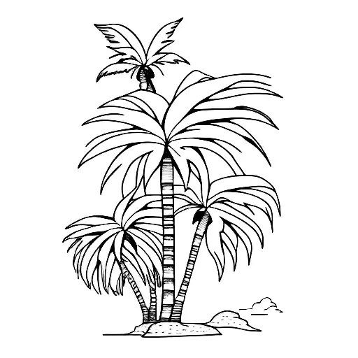 Palm Tree Sunset Black And White Pura Vida Text Under