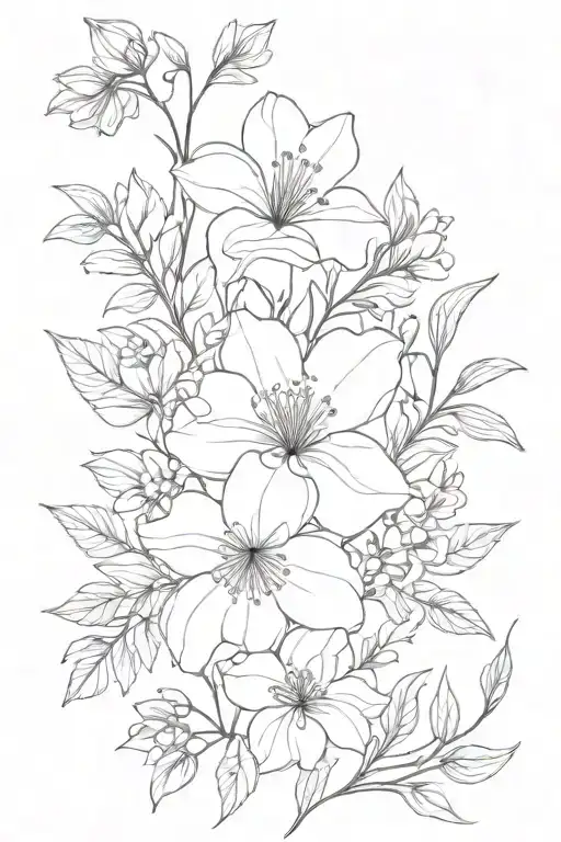 March And July Birth Flower Bouquet