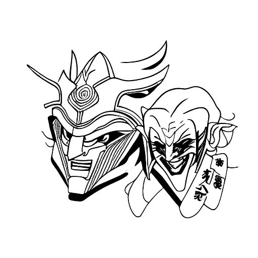 Shogun Mask And Joker