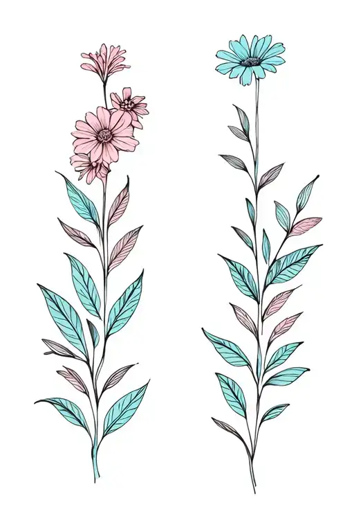 January And September Birth Flower With Signiture