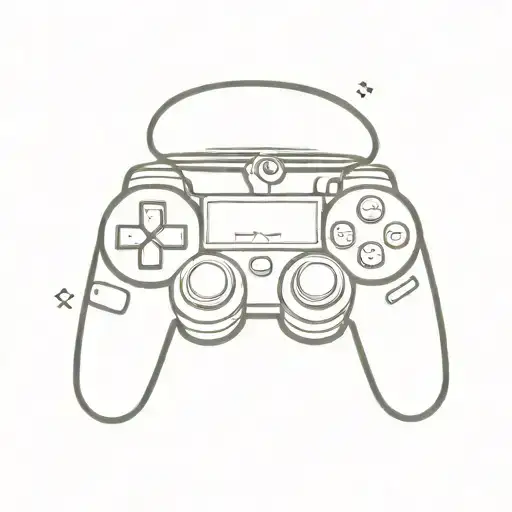 Playstation Controller With Mario Hat On Top