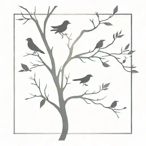 Tree Birds Freedom