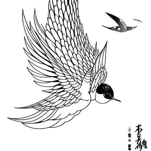 Swallow Bird By Hayao Miyazaki