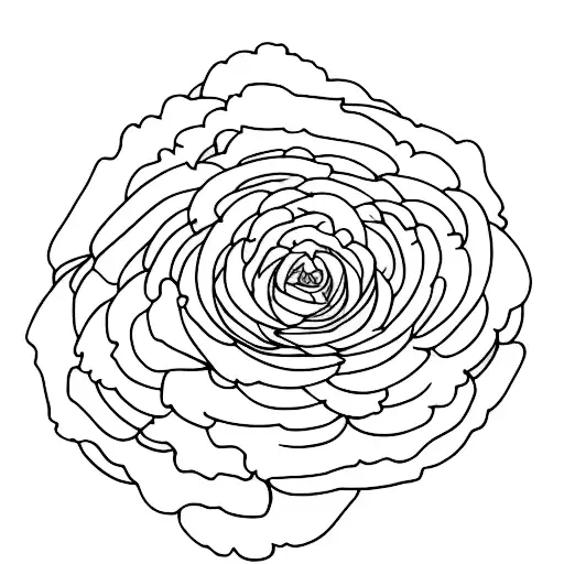 Simple Skeleton Hand Holding Simple Flowers