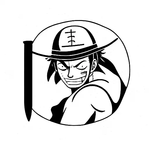 One Piece Zoro Minimalist