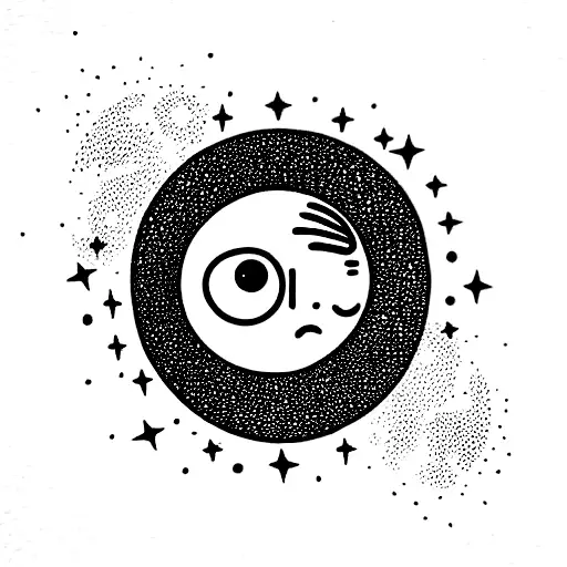 Sun Cat With A Human Body That Has Stars Covering Its Private Areas