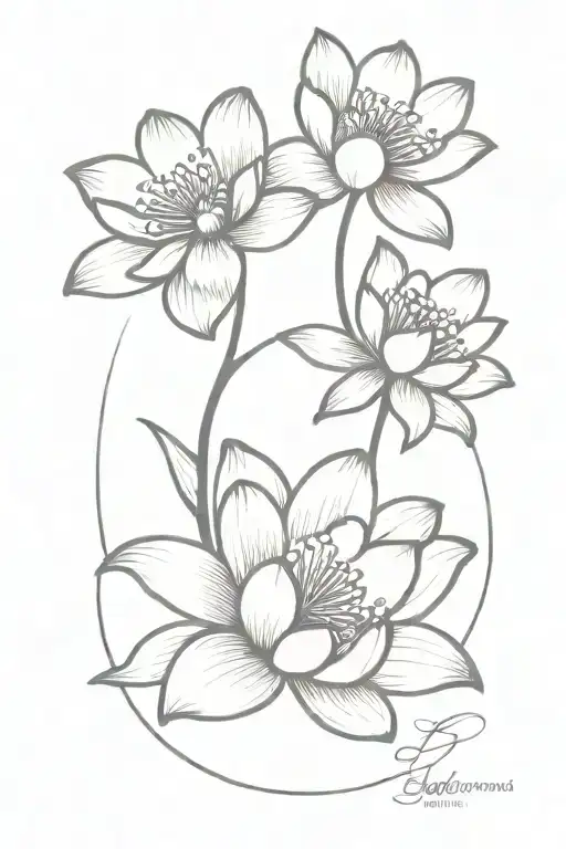Cherry Blossom With Lotus Flower