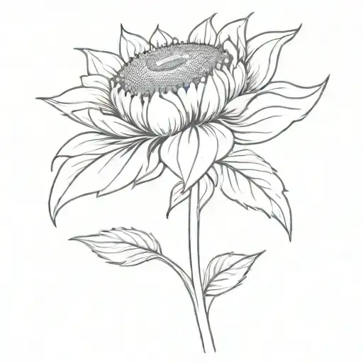 The Name Gabi Incorporated Into A Sunflower