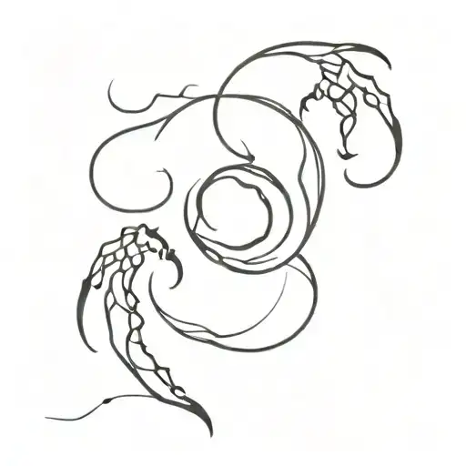 Scorpio With Birthdate Incorporated Into The Design