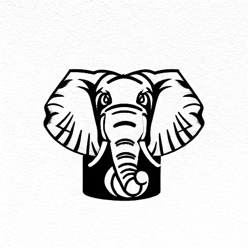 Elephant Head Holding A Telescope