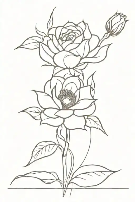 Rose And Sunflower And Tulip Flower