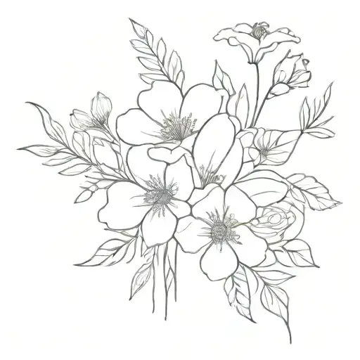 Birth Flower Bouquet