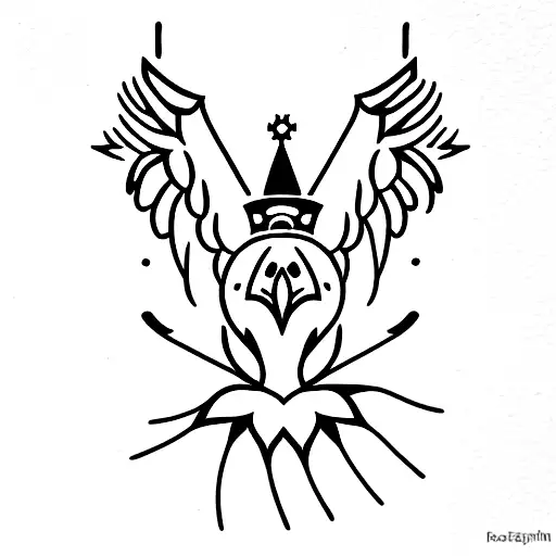 Eagle With Crown And 777