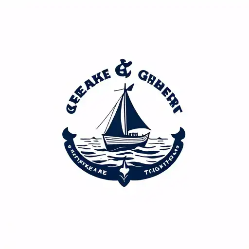 Simple Preppy Nautical Tattoo For A Men's Thigh That Relates To The Chesapeake Bay
