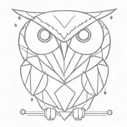 Owl With Diamonds For Eyes