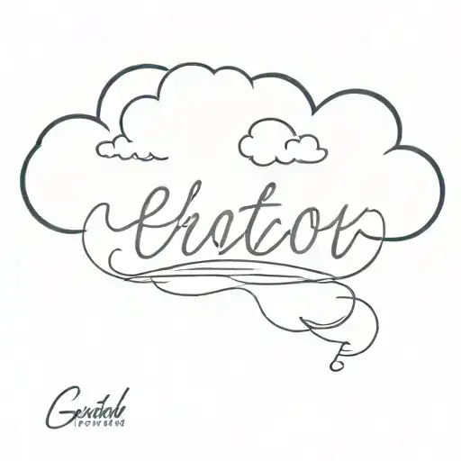 Cloud Around Name Written