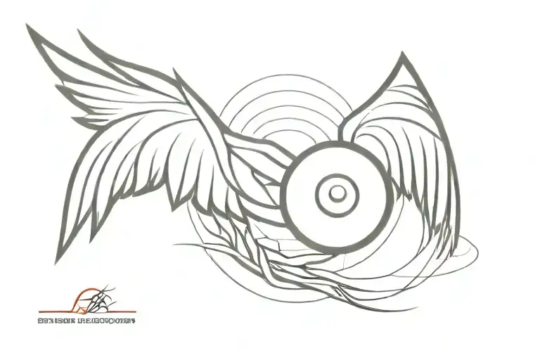 Wing Spread Out With 8 Ball Merging