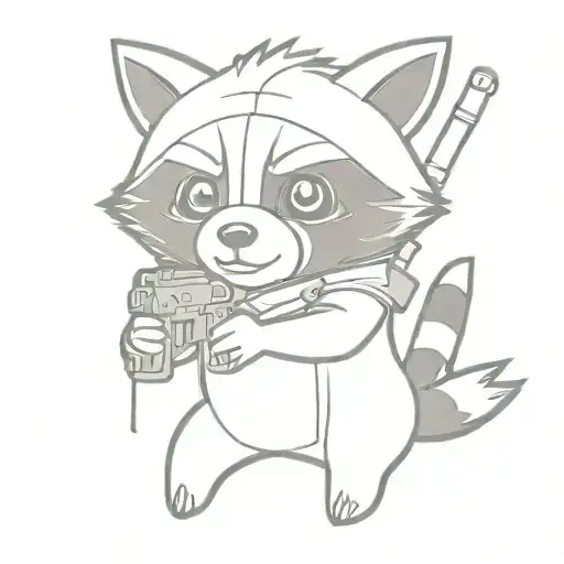 Baby Rocket Raccoon Gun
