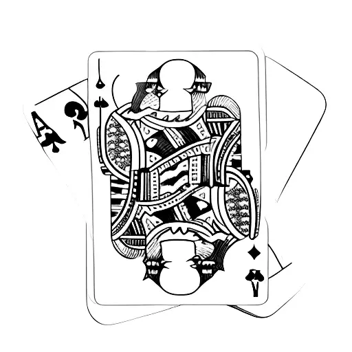 A Deck Of Cards Swirling Around A Joker Card
