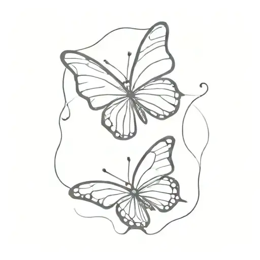 Fine Line Butterfly Mini