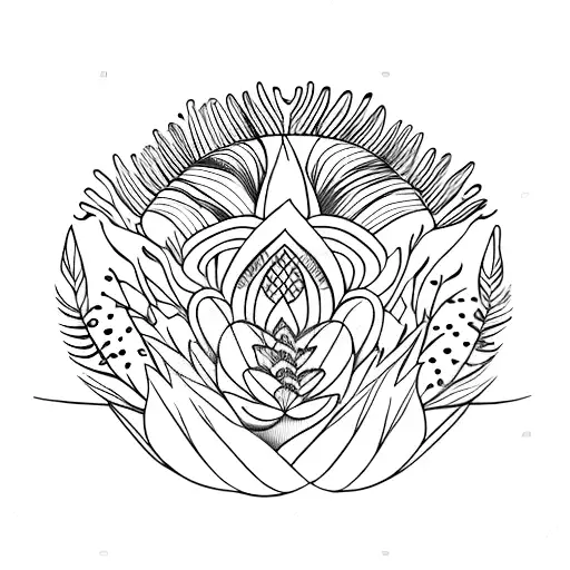 Feather Peacok Flowers Ornemental