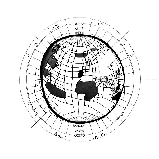 A World Map Made Up Of Coffee Beans And Computer Code