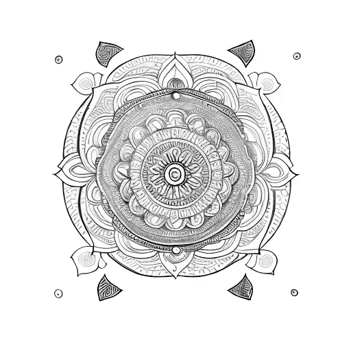 Mandala And Quote Spine