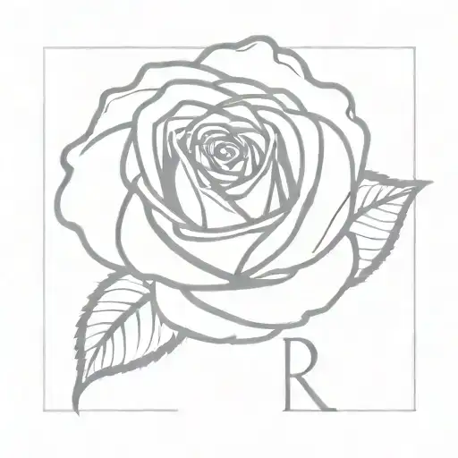 Rose And Letter R
