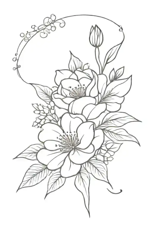 June And September Birth Flower Bouquet