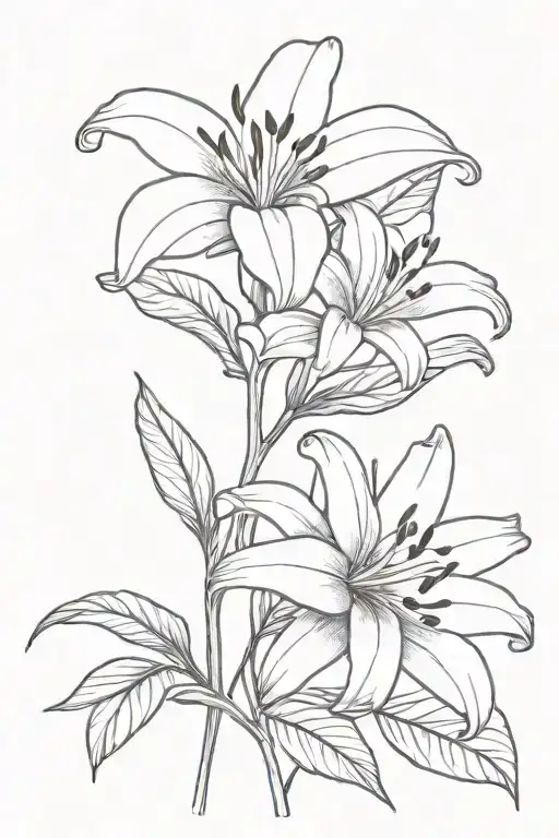 Lilly With Date As Stem