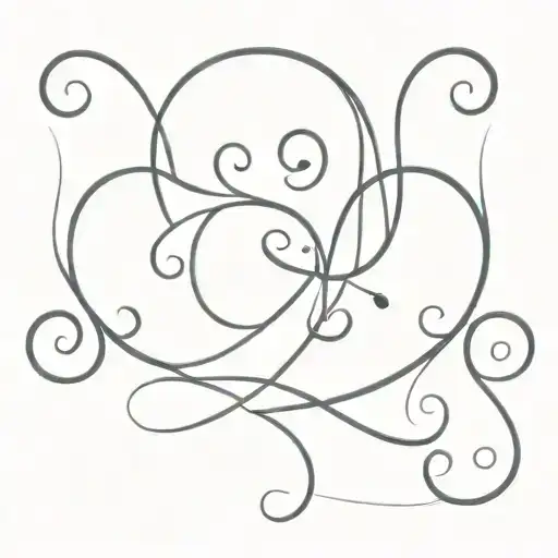 Triskell With Three Dates Of Birth On One