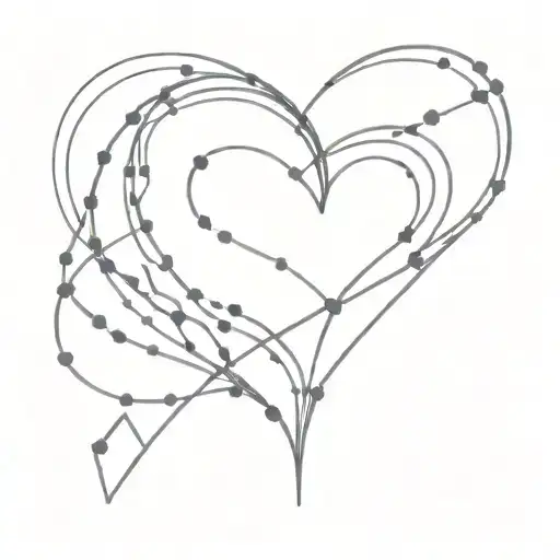 Binary Code Intertwined With A Heart Symbol To Represent The Love For Coding And Your Girlfriend