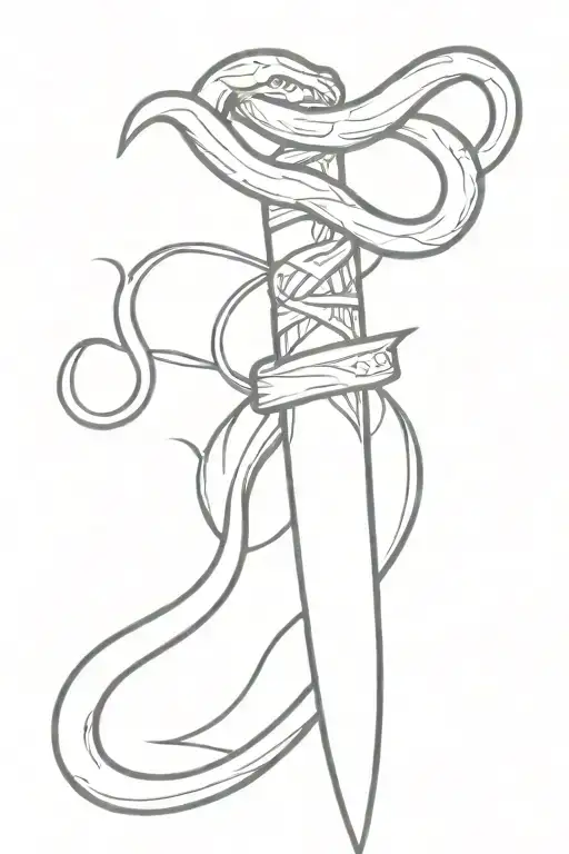 Dagger And Snake Wrapping