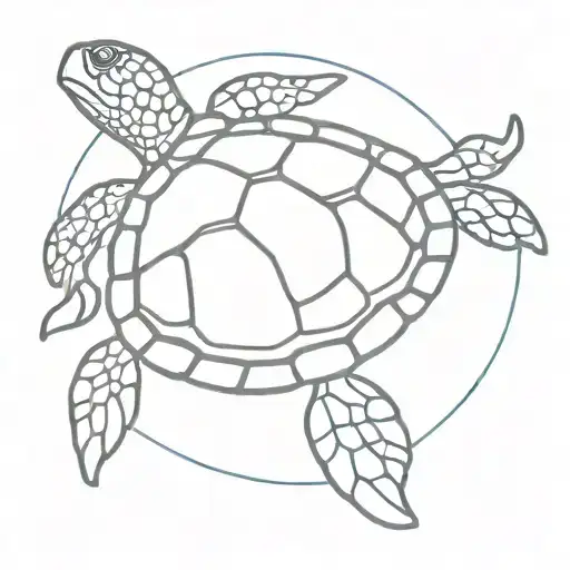 Sea Turtle In The Sunshine