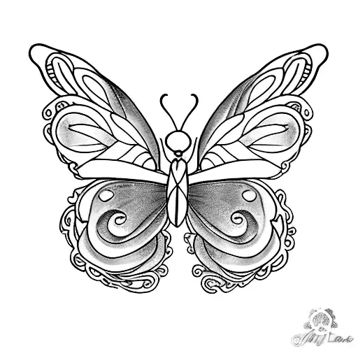 Rainbow Butterfly Ankle