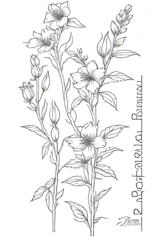 Birth Flower Spine