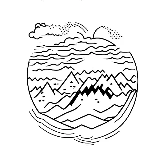 Nature Forest Mountain River Lake