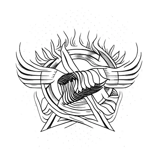 Bundle Of Money Burning