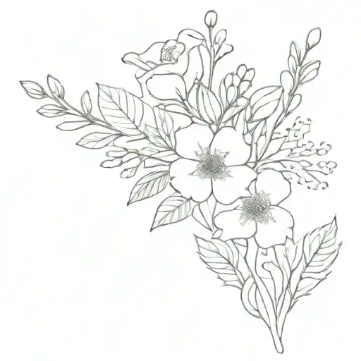 Birth Flower Bouquet