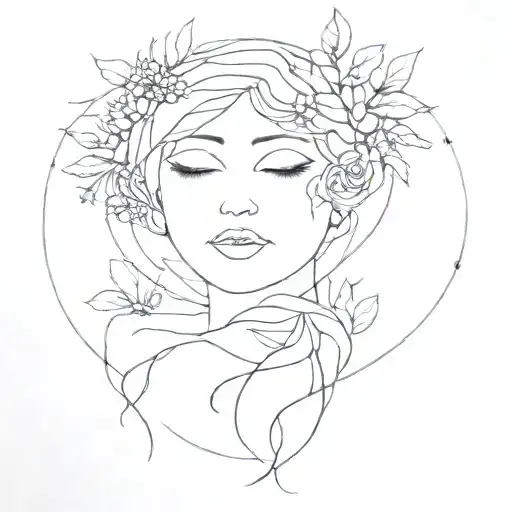 Nature And Earth Goddess Relaxing