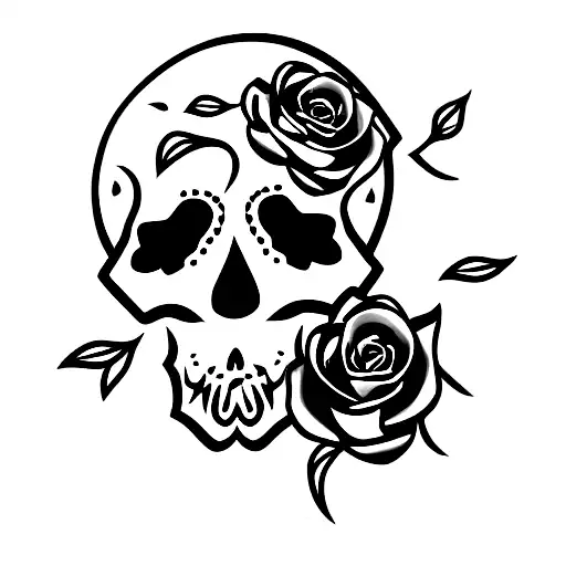 Skull And Roses